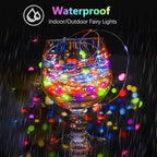 2 Pack Each 20FT 60LED Fairy Lights Battery Operated, RGB Color Changing String Lights, Indoor & Outdoor Battery Twinkle Light with Timer and Remote for Bedroom Wedding Birthday Halloween Decorations
