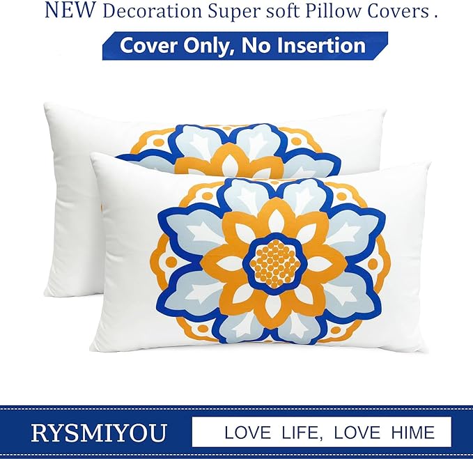 Decorative Throw Pillow Covers Set of 2 Dahlia Floral Pillow Covers 12x20 inch Super Soft Short Plush Square Throw Pillows,Farmhouse Outdoor Pillow Covers for Couch Sofa Bed Living Room