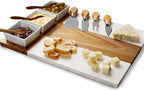 Marble Cutting Board Set, Charcuterie Cheese Boards, 3 Bowls, 3 Spoons, 4 Charcuterie Utensils, Meat, Fruits, Vegetables, Housewarming, Wedding - Marble Blank