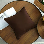 Jeanerlor Set of 2 SureGuard Pillowcase Cousion Cover Decor Natural Cotton Linen with Unique Design to Embellish Study Room/House/Office, 20"x20"(50 x 50cm), Brown