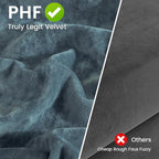 PHF Truly Velvet Euro Sham, 26"x 26",No Insert, 2 Pack Color Gradient Euro Throw Pillow Covers, Ultra Soft Cozy Pillow Covers for Home Decorative, No Shedding, No Pilling, Stormy Blue