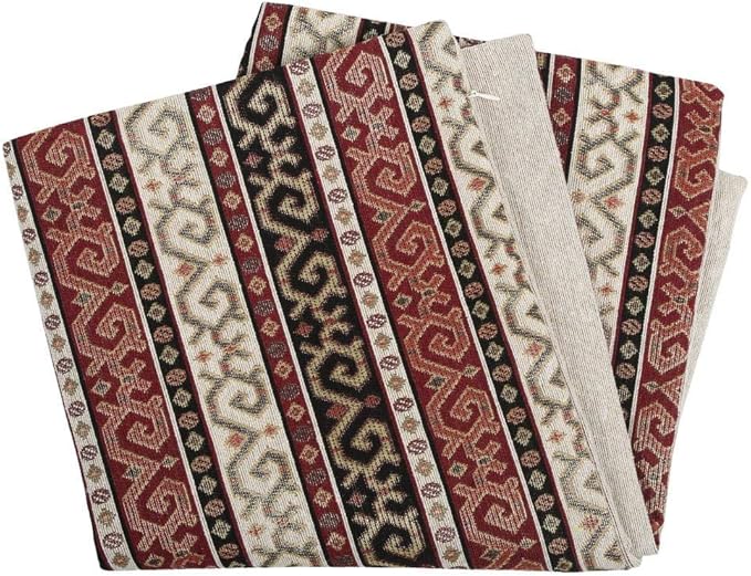 Boho Throw Pillow Covers Burgundy Red and Black Kilim - 20 x 20 Inches Decorative Diwan Pillows, Hippy Room Decor for Couch, Bohemian Outdoor Case for Farmhouse, Ethnic Shams, Patio