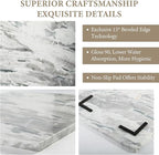 Koville Brazilian Natural Marble Cutting Board for Kitchen, 16x20inch Extra Large Hand Crafted Marble Slab for Cheese, Charcuterie, Pastry Board - Wedding Gift, House Warming Gift