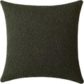 Jeneoo Sage Green Decorative Square Thick Throw Pillow Covers Fine Textured Boucle Couch Cushion Case for Sofa Decor, Set of 1, 24 x 24 Inch