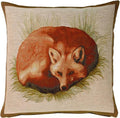 Charlotte Home Furnishings Decorative Pillow Covers for Couch 19x19 in, Tapestry Throw Pillow Cover for Living Room Bed Decor, Fox French Country Sofa Cushion Cases, Soft Cotton Jacquard Woven