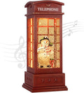 Christmas Snow Globe Lantern Christmas Decorations, Xmas Gifts Christma Vintage Home Decor Indoor,Sparkling with Music 6H Timer, Holiday Party Gifts (Christmas Snowman)