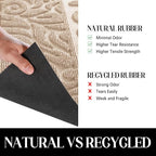 Yimobra Large Welcome Mat 47x32, Waterproof Non-Slip Outdoor Mats for Front Door Outside Entrance, Low-Profile Entryway Mat Indoor for Garage Patio, Beige