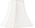 Cream Square Cut Corner Bell Lamp Shade Medium Lampshade 6.5``Top×13``Bottom×10.6``Hight(Spider) Rustic Lamp Shade for Table & Floor Lamp - Lampshade Replacement