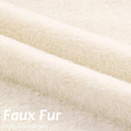 Pallene Faux Fur Plush Throw Pillow Covers 16x16 Set of 2, Soft Fluffy Couch Pillow Covers for Living Room, Beige