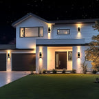Up Down Lights Outdoor Wall Light, Brown Exterior Dawn to Dusk Outdoor Light Fixture, Porch Lights Wall Mount 2 Pack, IP65 Aluminum Modern Outside Lights for House Front Door, Porch