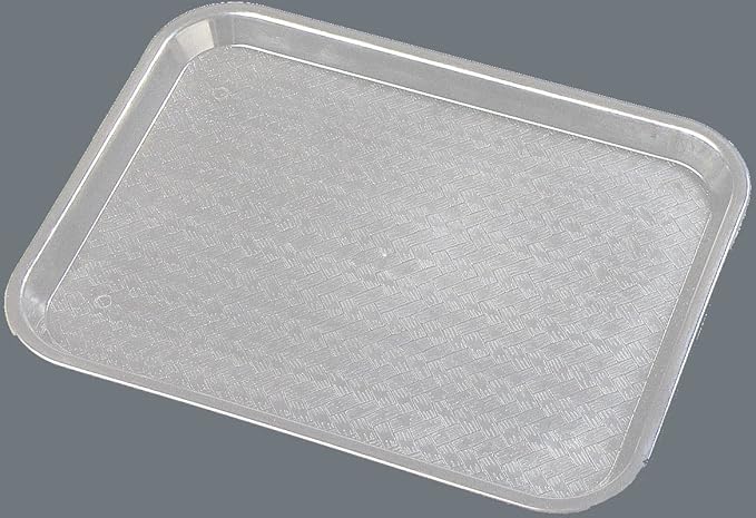 Carlisle FoodService Products Cafe Plastic Fast Food Tray, 14" x 18", Gray