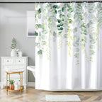 Bohemian Bathroom Curtain Colorful Boho Floral Print Beautiful Bright Polyester Fabric Cloth Shower Curtain for Bathroom Decoration, 72"x72"