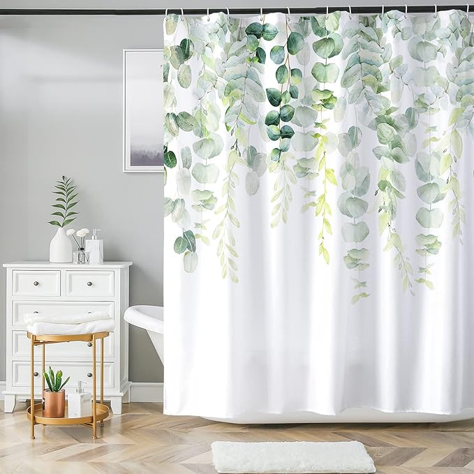 Bohemian Bathroom Curtain Colorful Boho Floral Print Beautiful Bright Polyester Fabric Cloth Shower Curtain for Bathroom Decoration, 72"x72"