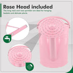 Galvanized Iron Watering Can for Indoor Plants, DIY Watering Cans for House Plant Garden Flower, Long Spout Water Can for Outdoor Watering Plants 7.57L 2 Gallon (Pink)