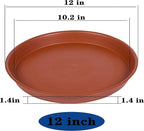 2 Pack of 12 inch Plant Saucer, Bird Bath Bowl 12 inch, Plant Tray for Pots, Flower Plant Saucers for Indoors, Plant Trays for Planter 11"/12" (12 inch, Terracotta)