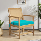 idee-home Outdoor Chair Cushions Set of 4, 17" x 16" Outdoor Seat Cushion Waterproof Patio Furniture with Ties, Dining Chair Pads