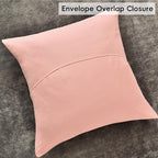 PHF Truly Velvet Euro Sham, 26"x 26",No Insert, 2 Pack Color Gradient Euro Throw Pillow Covers, Ultra Soft Cozy European Pillow Covers for Luxurious Home Decorative, No Shedding, No Pilling, Pink