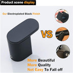 RANDOM Towel Hooks for Bathroom Wall Mounted Hand Towel Holder Matte Black Coat Hooks Heavy Duty Wall Hook for Kitchen Stainless Steel Robe Hook 2 Pack