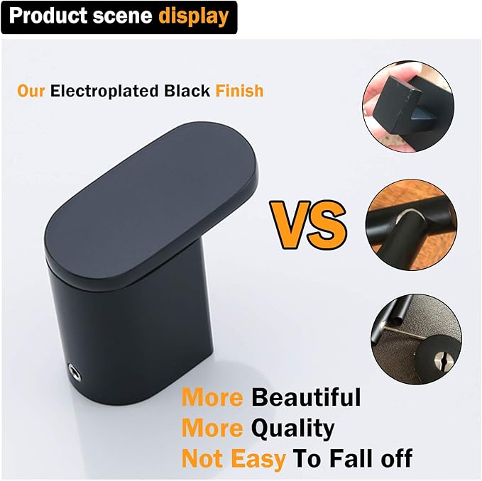 RANDOM Towel Hooks for Bathroom Wall Mounted Hand Towel Holder Matte Black Coat Hooks Heavy Duty Wall Hook for Kitchen Stainless Steel Robe Hook 2 Pack