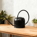 Bamworld Watering Can for Indoor Outdoor Plants 54oz/1.6L Metal Stainless Steel Pot with Long Spout Sprinkler for House Plants Bonsai Garden Flower Decorative Water Pitcher Garden Tools Black