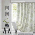 Extra Long Fabric Shower Curtain, Sage Green Plant Leaf Shower Curtains for Bathroom, 72" W x 84" H