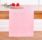 Solino Home Linen Pink Lemonade Table Runner 120 Inches Long - 100% Pure Linen 14 x 120 Inch Table Runner for Halloween - Fete