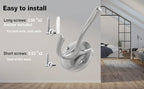 Brushed Nickel Wall Hooks, 4 Pack Heavy Duty Coat Towel Hook Metal Double Hook Wall Mounted Hanging, Bath Towel Hooks for Entryway Cubicle Bathroom Closet Garage