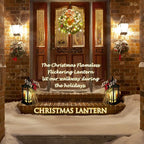 Christmas Decorations Christmas Lantern, Christmas Decorative Candle Lantern, 14 Inch Outdoor Candle Lantern Indoor Home Table Fireplace Farmhouse Decorations, Holiday Xmas Gifts