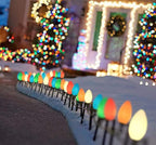 Couah 2 Pack 50 Ft C7 Christmas String Lights, Vintage Christmas Lights with 54 Multicolor C7 Light Bulbs Outdoor C7 Christmas Lights for Christmas Tree Party Backyard Wedding