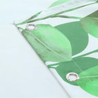 Fabric Shower Curtain 78 Inches Long, Green Watercolor Eucalyptus Leaves Shower Curtain for Bathroom, 72" W x 78" H