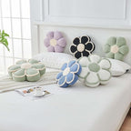 Flower Pillow, Soft Flower Decorative Throw Pillow, Cute Daisy Flower Shaped Seating Floor Cushion Room Décor Plush Pillows for Sofa Couch Bed (13.7 Inch, Lavender)