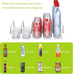 Drink Organizer for Fridge,Self Pushing Fridge Drink Organizer,Automatic Drink Dispenser for Fridge-Holds up to 15 Cans, 14.96inch, White
