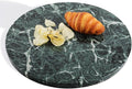 Koville Indian Marble Cutting Board for Kitchen, 16" Round Hand Crafted Marble Slab for Cheese, Charcuterie, Pastry Board - Wedding Gift, House Warming Gift(Indian Green)