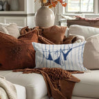Beachy Coastal Throw Pillow Cover 12x20, Coastal Room Decor, Trendy Indoor Outdoor Lumbar Pillow Cover, Preppy Bikini Prints Girls Room College Dorm Sofa Couch Decor