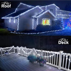 KNONEW 403FT 1000 LED Christmas Lights Outdoor String Light 8 Modes & Timer Fairy Lighting Plug in Waterproof for Xmas Yard Tree Wedding Party Holiday Decorations (Cool White)