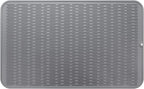 Silicone Dish Drying Mat for Multiple Usage,Easy clean,Eco-friendly,Heat-resistant Silicone Mat for Kitchen Counter or Sink,Refrigerator or Drawer Liner Grey 3XL 28 inches x 18 inches