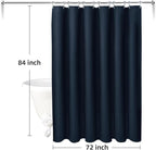 LaCyan 3 in 1 Waterproof Waffle Weave Shower Curtain and Clear Liner Set with 12 Stainless Steel Hooks Double Sided for Bathroom 72 Inches Heavy Duty Polyester Fabric Shower Curtains 72x84