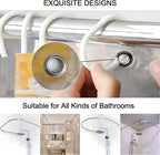 Lnond 4Pcs Bathroom Shower Curtain Sets with Rugs,Yellow Grey Ombre Bathroom Sets with Shower Curtain and Rugs and Accessories