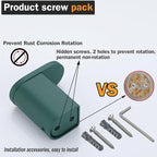 RANDOM Dark Green Towel Hooks for Bathrooms Round Shower Hooks SUS304 Stainless Steel Wall Mount Coat Hooks.96026-8DKG