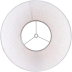 GO&SO 2Pc Beige Lamp Shade, 5.5'' Top x 10'' Bottom x 7.2'' Height, Small Barrel Lampshade for Table Lamp & Floor Light, Handcrafted Natural Linen, Spider Fitting