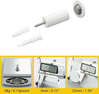 SAYAYO White Hooks for Hanging, Heavy Duty Towel Hooks for Bathrooms, Modern Coat Hook SUS 304 Stainless Steel Robe Hook 4 Pcs