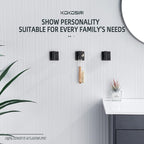 KOKOSIRI Robe Hooks Bathroom Towel Coat Hook for Bath Kitchen Hardware Wall Mounted, 3 Pack Oil Rubbed Bronze Stainless Steel B1013ORB-P3