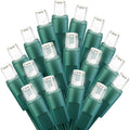 LED Christmas Mini String Lights, 14 Feet 50LEDs F5 Pure White Mini Lights, Connectable Christmas Tree Lights for Wreath Garland Holiday Party Wedding Outdoor Indoor Christmas Decoration, Green Wire