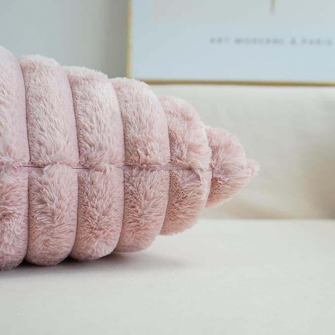 JOJUSIS Pack of 2 Faux Fur Plush Decorative Throw Pillow Covers Couch Cushion Case Soft Pillowcases (Pink, 22 x 22-Inch)