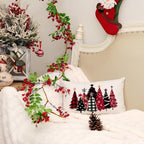 AACORS Christmas Pillow Cover 12X20 Set of 2, Watercolor Christmas Tree Stars Decoration Holiday Farmhouse Winter Pillow Case for Sofa Couch Decor AA651-12-2