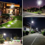 8000W Solar Street Light Outdoor Waterproof, 240000LM Solar Powered Parking Lot Lights Large Street Light Dusk to Dawn with Motion Sensor, LED Flood Light Wide Angle Lamp for Patio and Parkling Lot