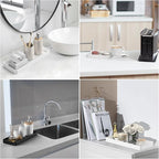 Gurygo 12" Countertop and Vanity Tray - Kitchen Tray for Soap Bottles - Rectangular Vanity Tray for Bathroom - Vanity Trays for Bathroom - Kitchen Soap Dispenser Tray,White
