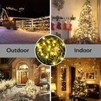 Solar Christmas Lights Outdoor, 137FT 400 LED Solar String Lights with Remote,19 Modes Waterproof Warm White Solar Fairy Lights Outdoor for Halloween Garden Home Festival Christmas Decorations