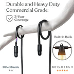 Brightech Ambience Pro Super Bright Solar - 27Ft Remote Control Outdoor String Lights with 12 Shatterproof S14 Bulbs, Commercial Grade LED, Waterproof Patio Lights, 4W Soft White for Patios, Gardens