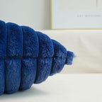 JOJUSIS Pack of 2 Faux Fur Plush Decorative Throw Pillow Covers Couch Cushion Case Soft Pillowcases (Navy Blue, 24 x 24-Inch)